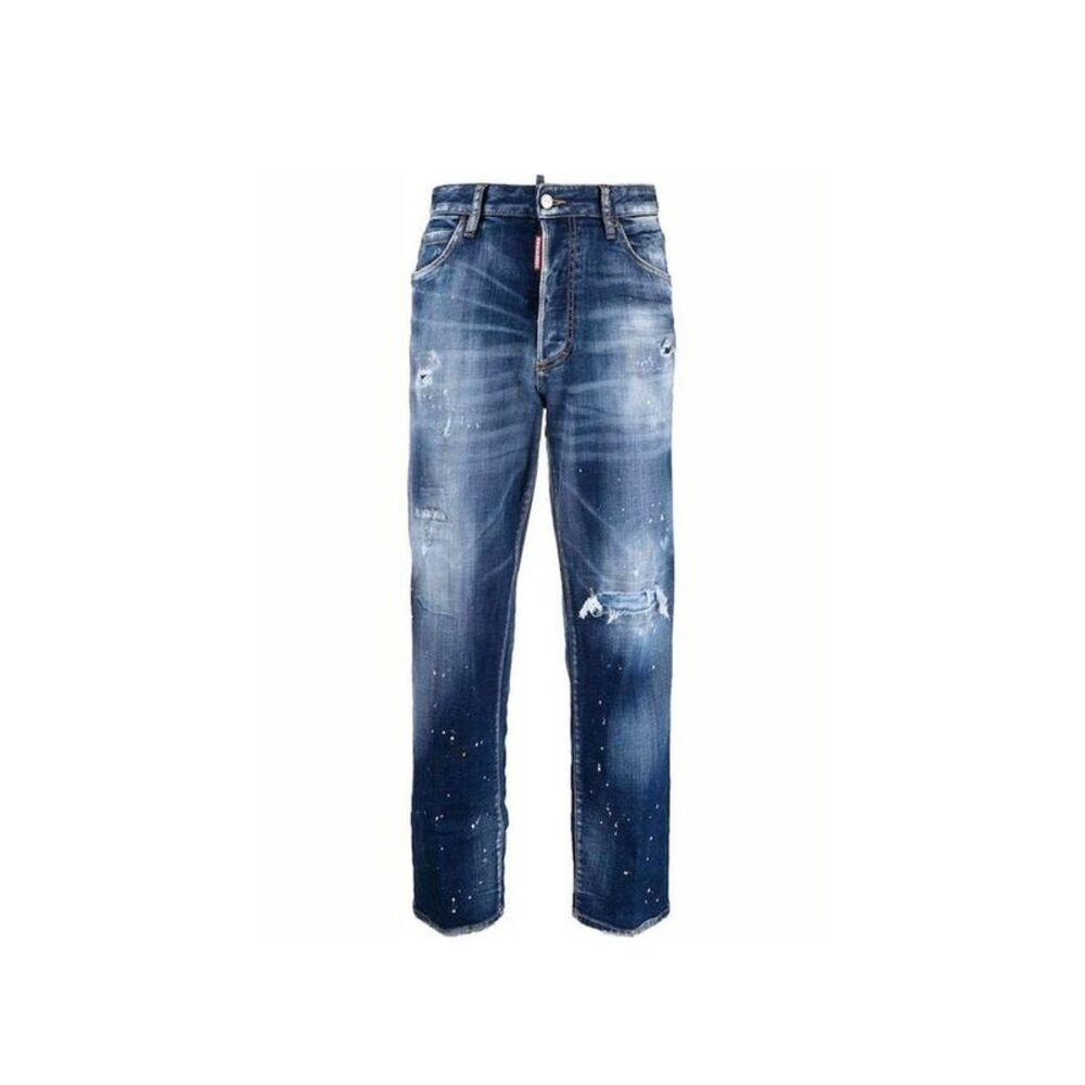 Dsquared² Blue Cotton Relaxed Fit Women's Jeans